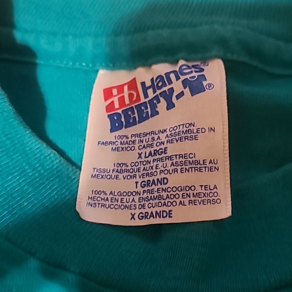 Hanes Beefy Dock Street "Amber Beer" Philadelphia Vintage Size XL Unisex Tee - Picture 5 of 9